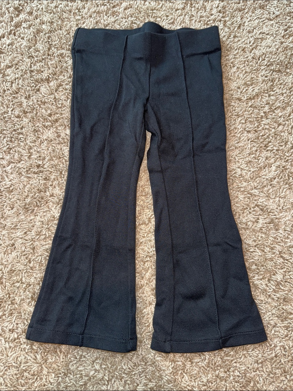 H&M Black Flared Knit Leggings